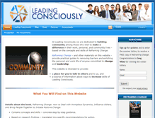 Tablet Screenshot of leadingconsciously.com